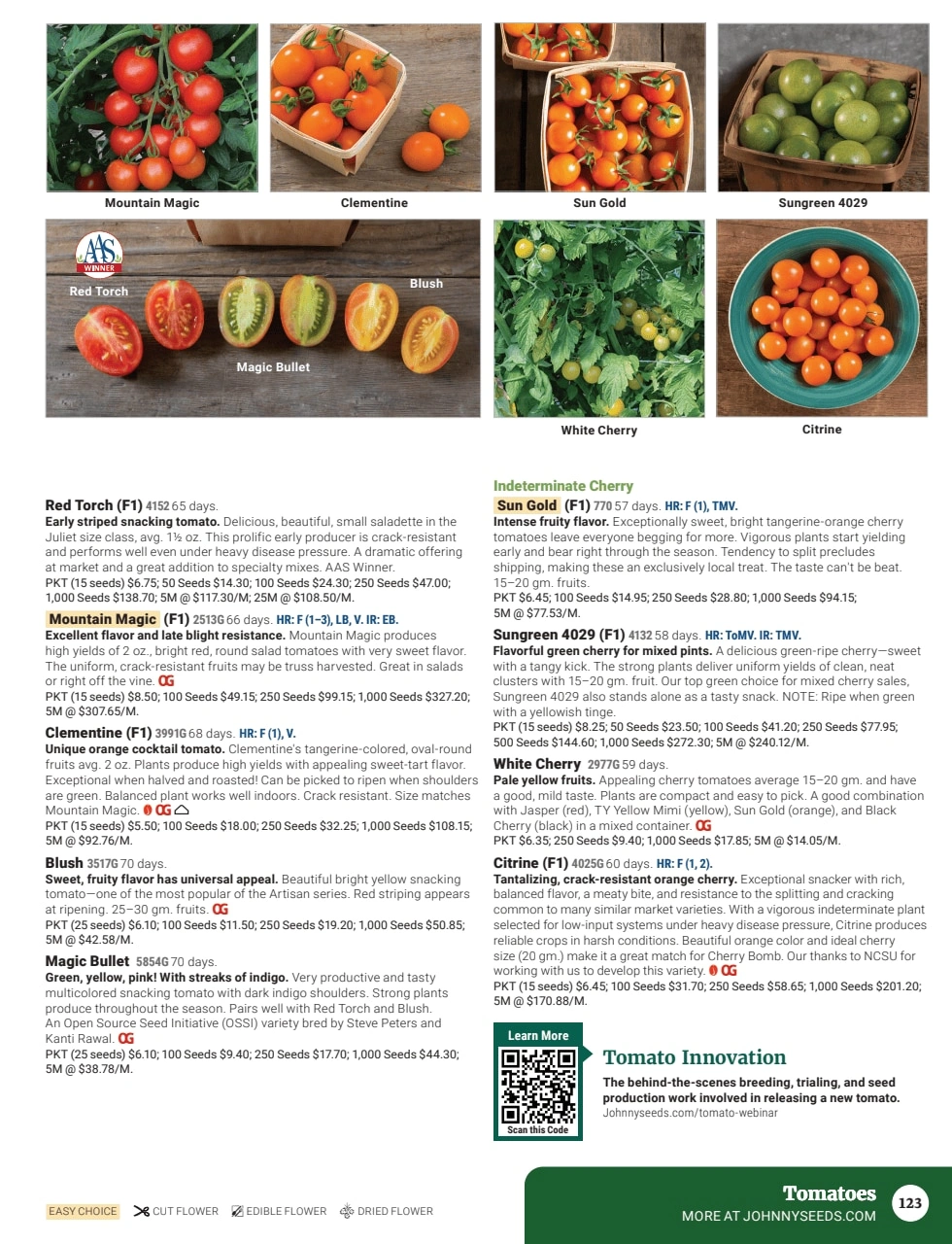 Johnny's Selected Seeds flyer page 125