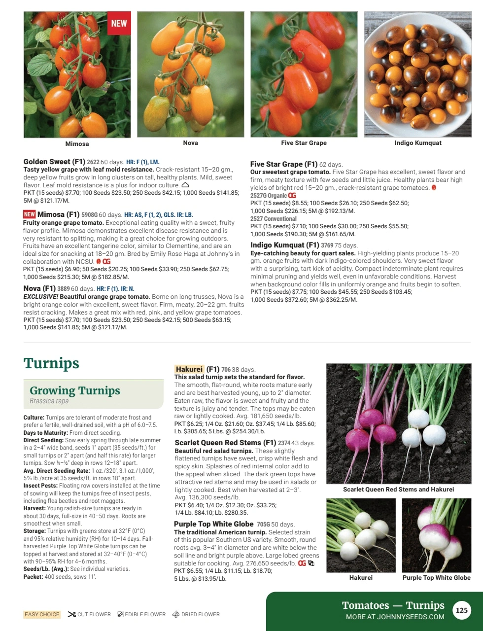 Johnny's Selected Seeds flyer page 127