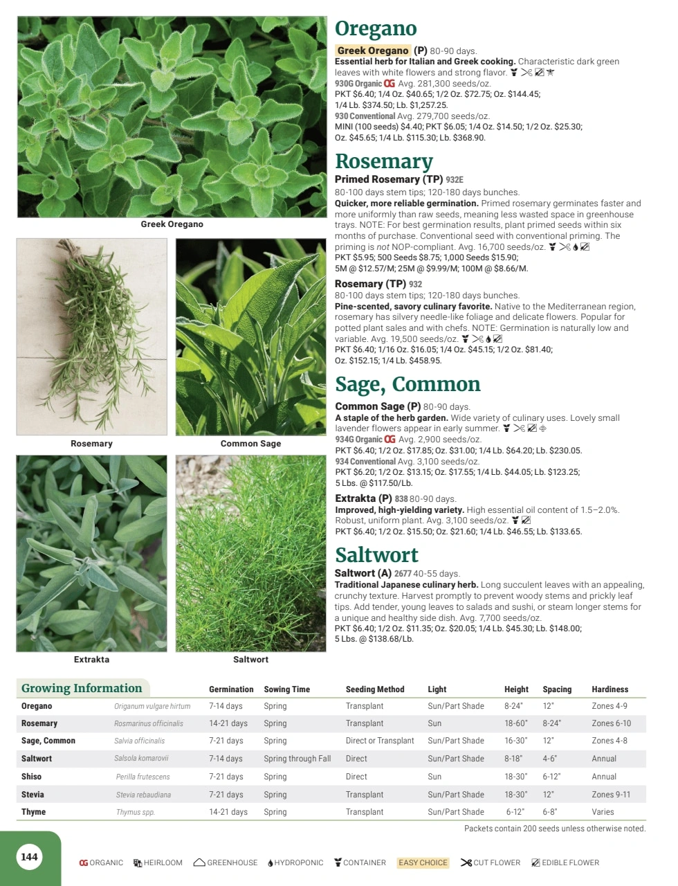 Johnny's Selected Seeds flyer page 146