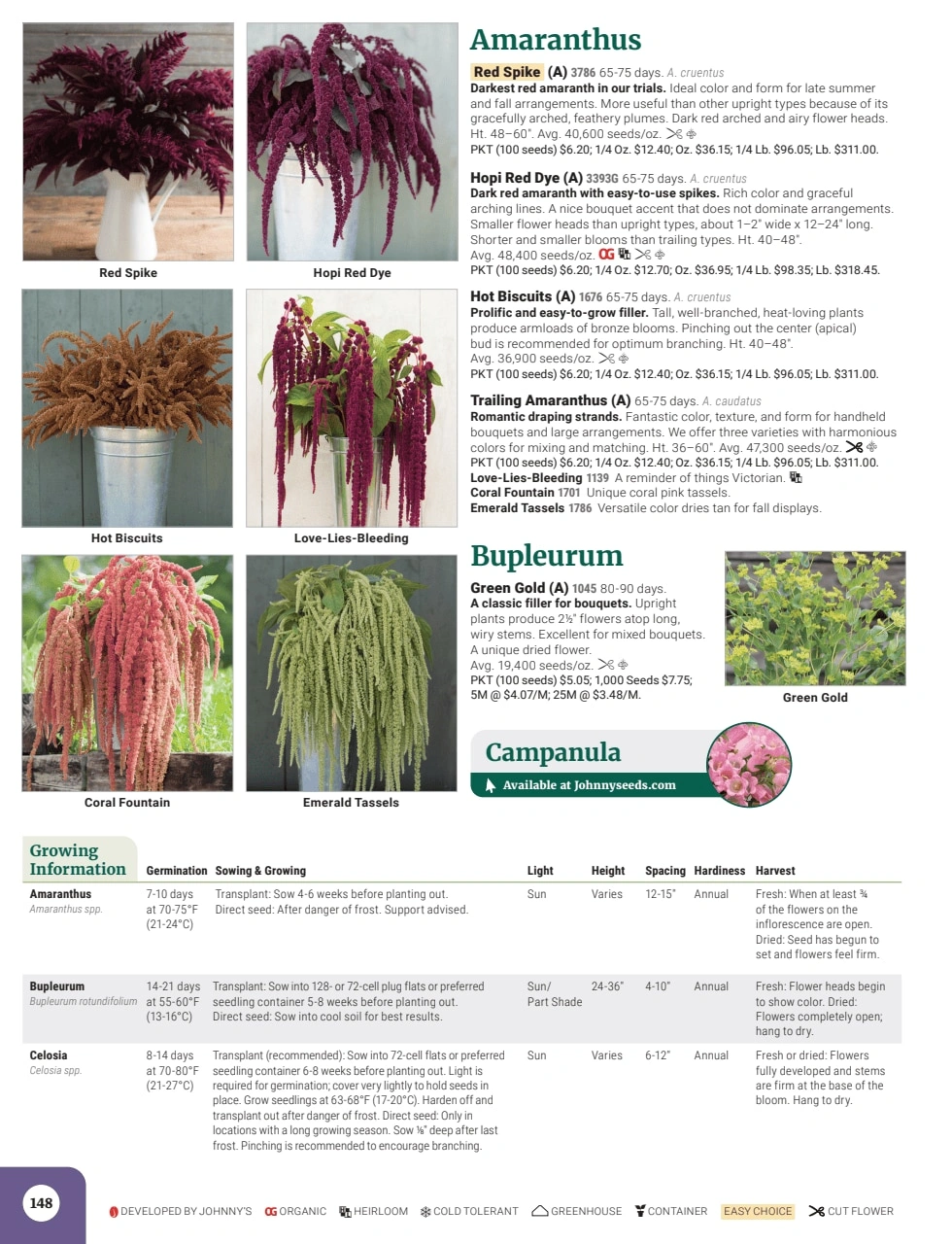 Johnny's Selected Seeds flyer page 150
