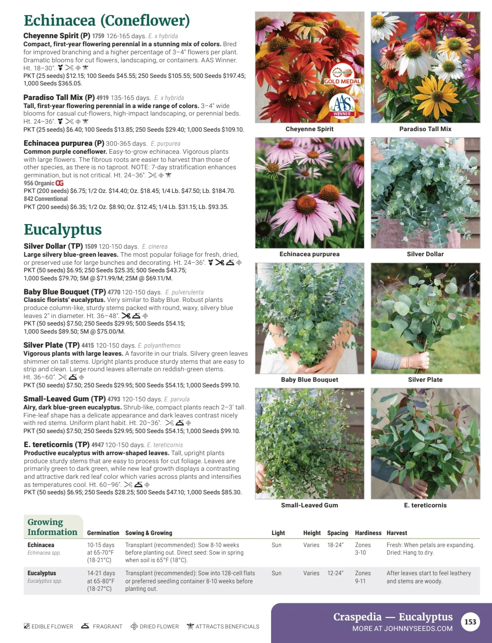 Johnny's Selected Seeds flyer page 155