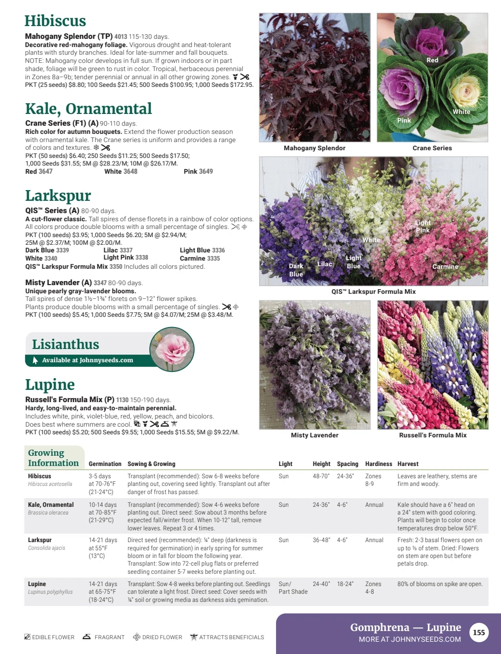 Johnny's Selected Seeds flyer page 157