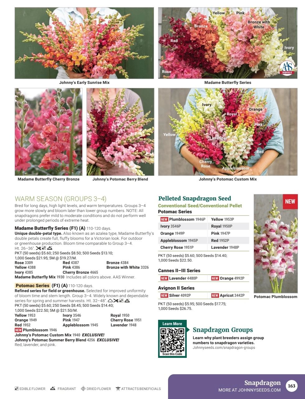 Johnny's Selected Seeds flyer page 165