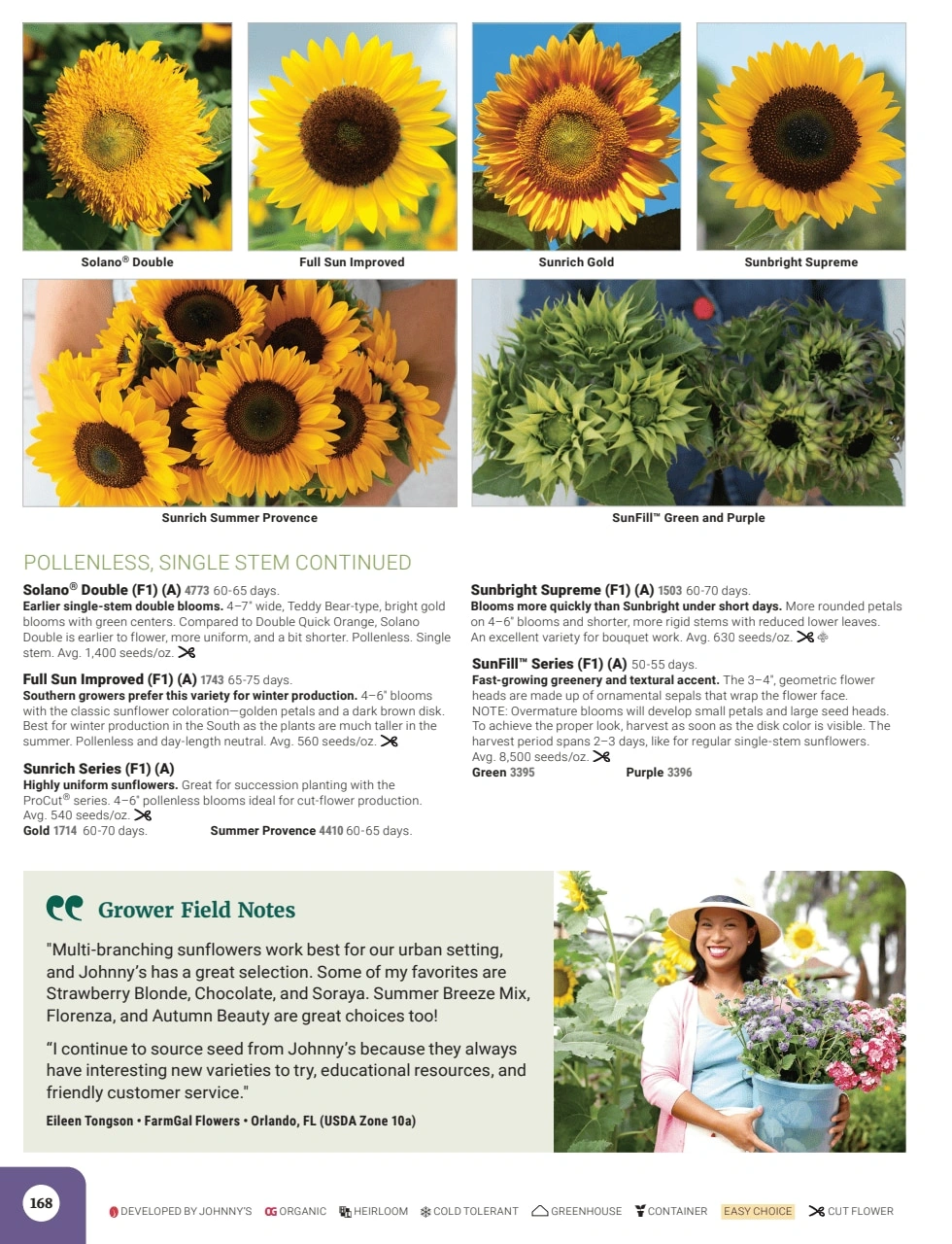 Johnny's Selected Seeds flyer page 170