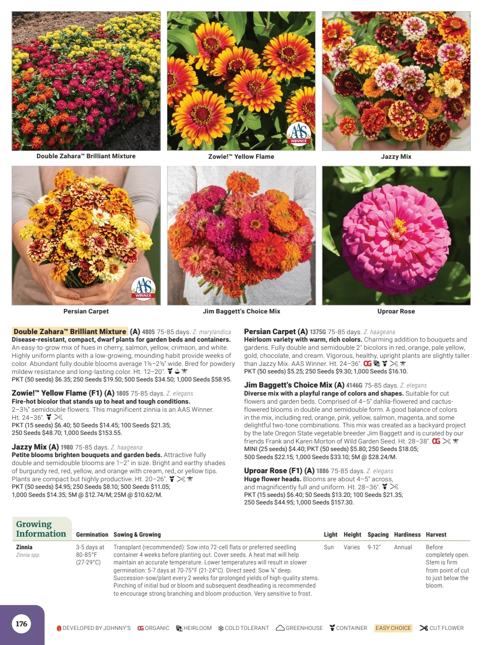 Johnny's Selected Seeds flyer page 178