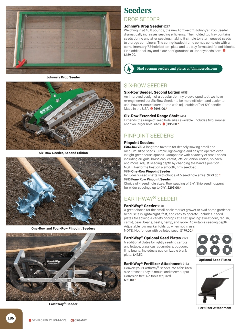 Johnny's Selected Seeds flyer page 188