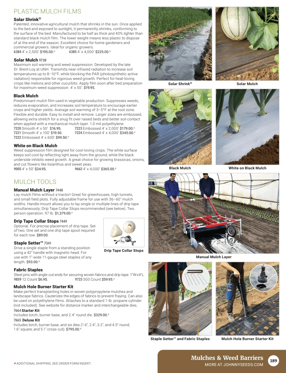 Johnny's Selected Seeds flyer page 191