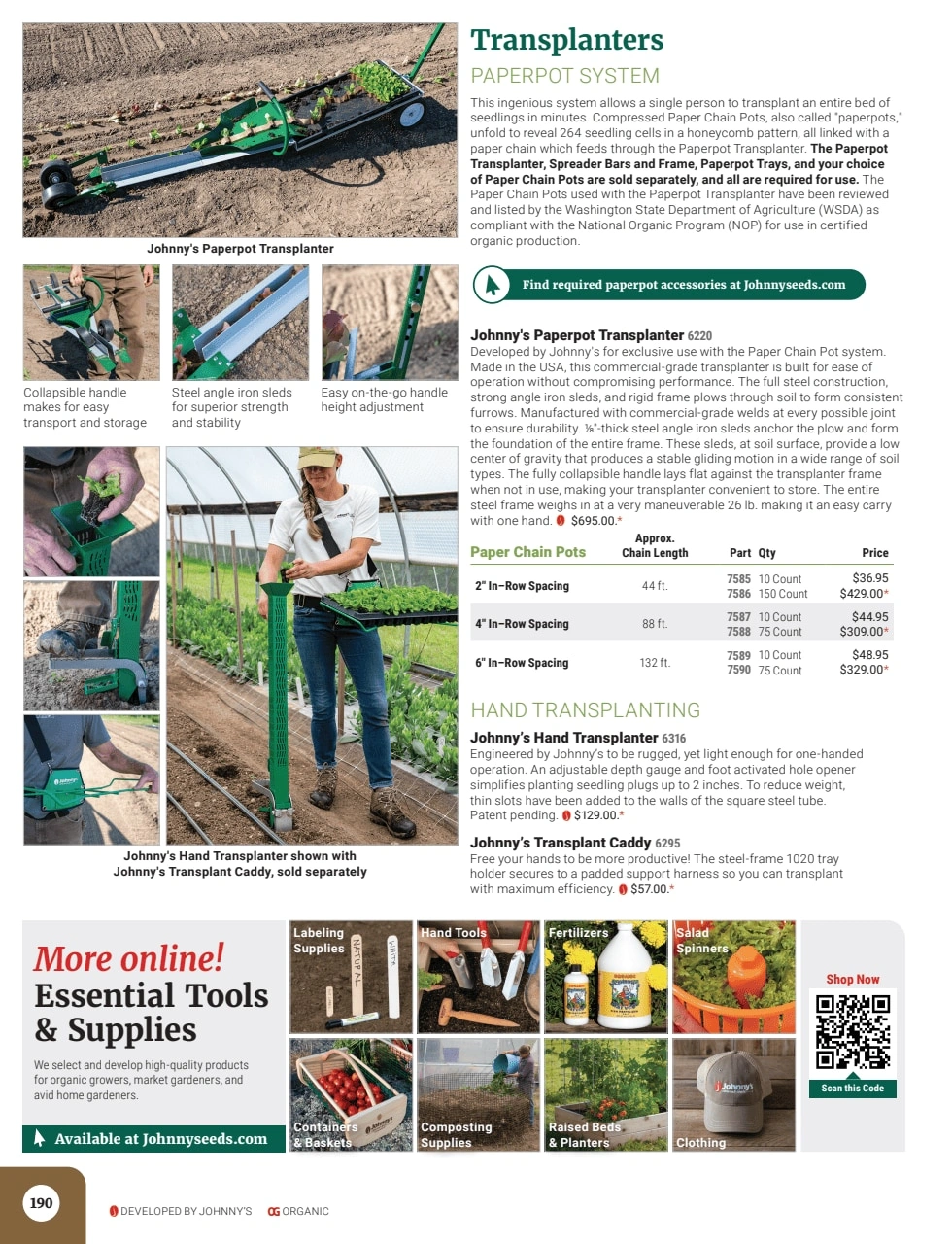 Johnny's Selected Seeds flyer page 192