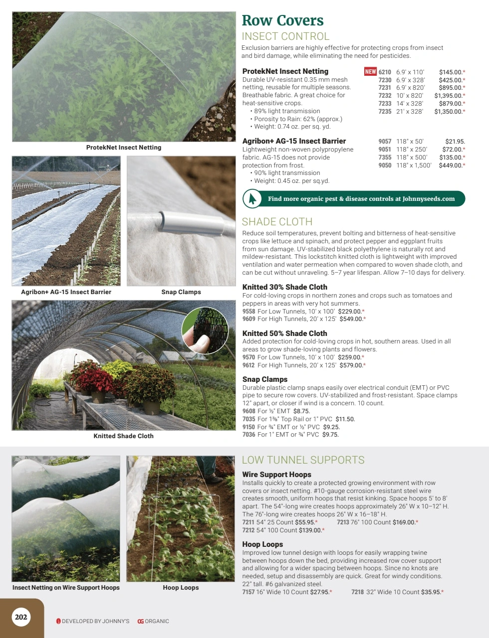 Johnny's Selected Seeds flyer page 204
