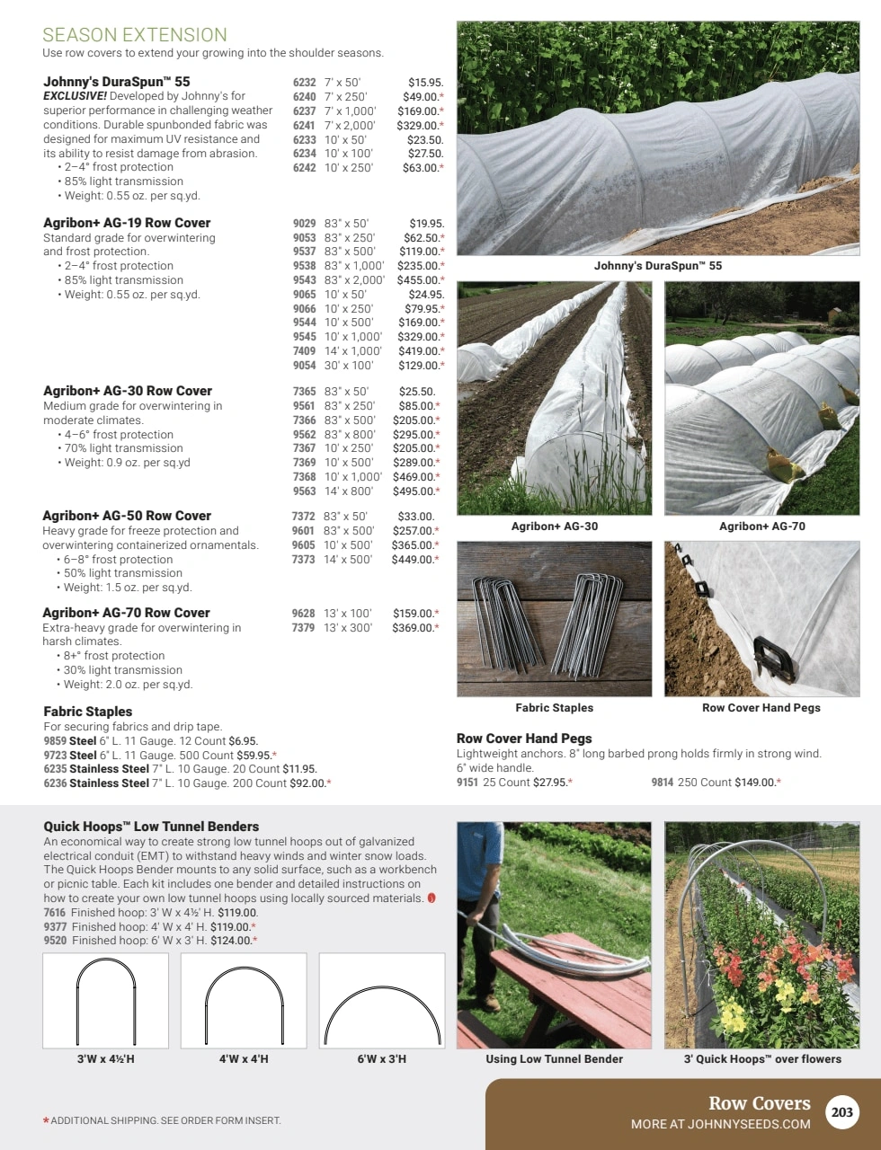 Johnny's Selected Seeds flyer page 205