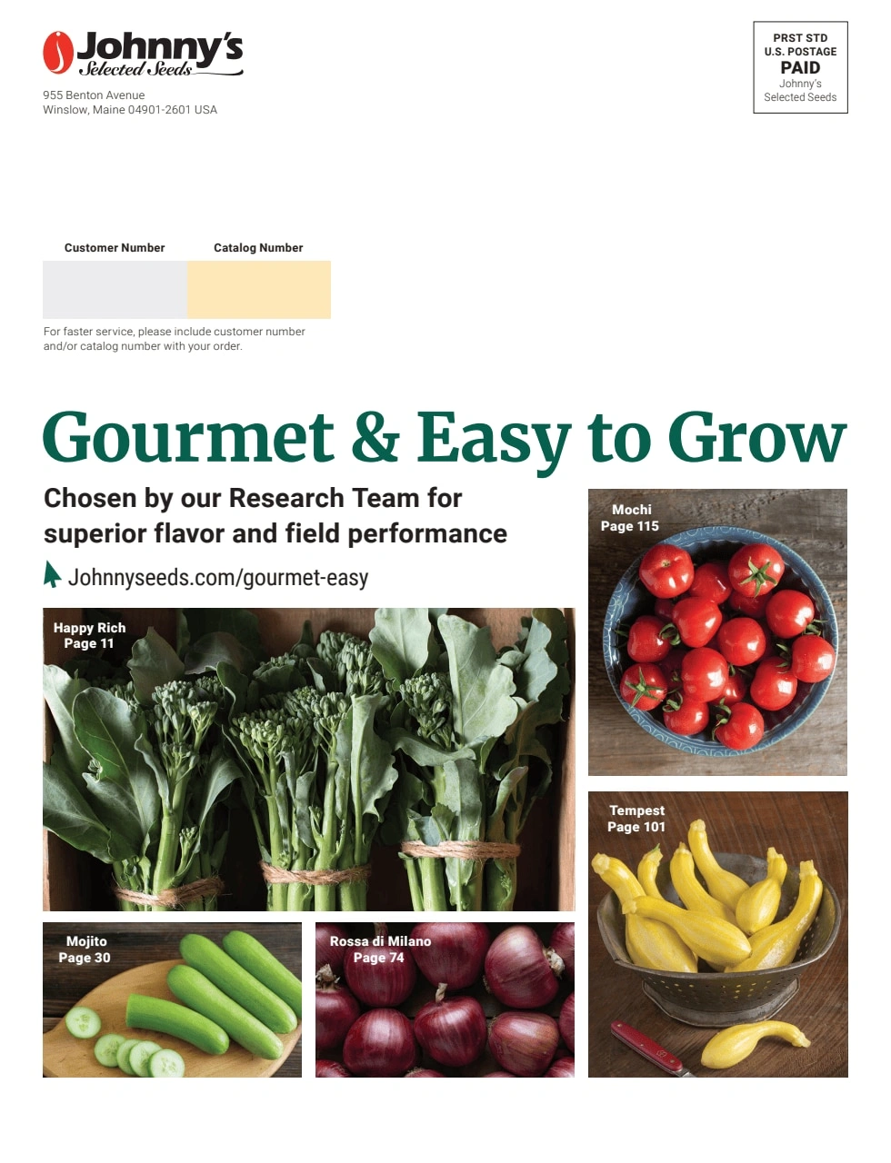 Johnny's Selected Seeds flyer page 208