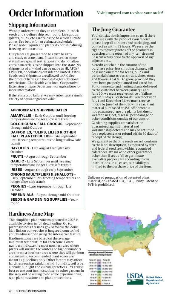 J.W. Jung Seed Company flyer page 48