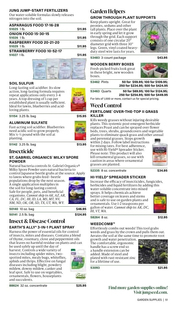 J.W. Jung Seed Company flyer page 51