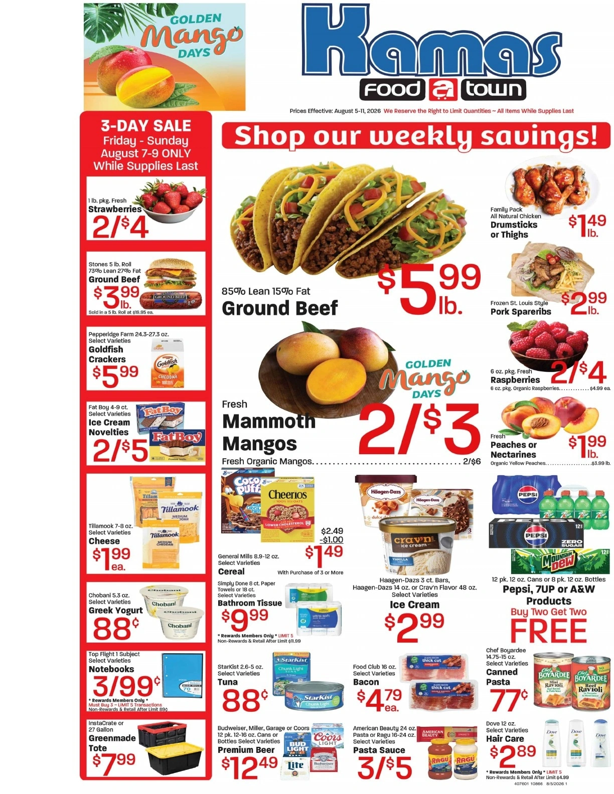 Kamas FoodTown flyer page 1