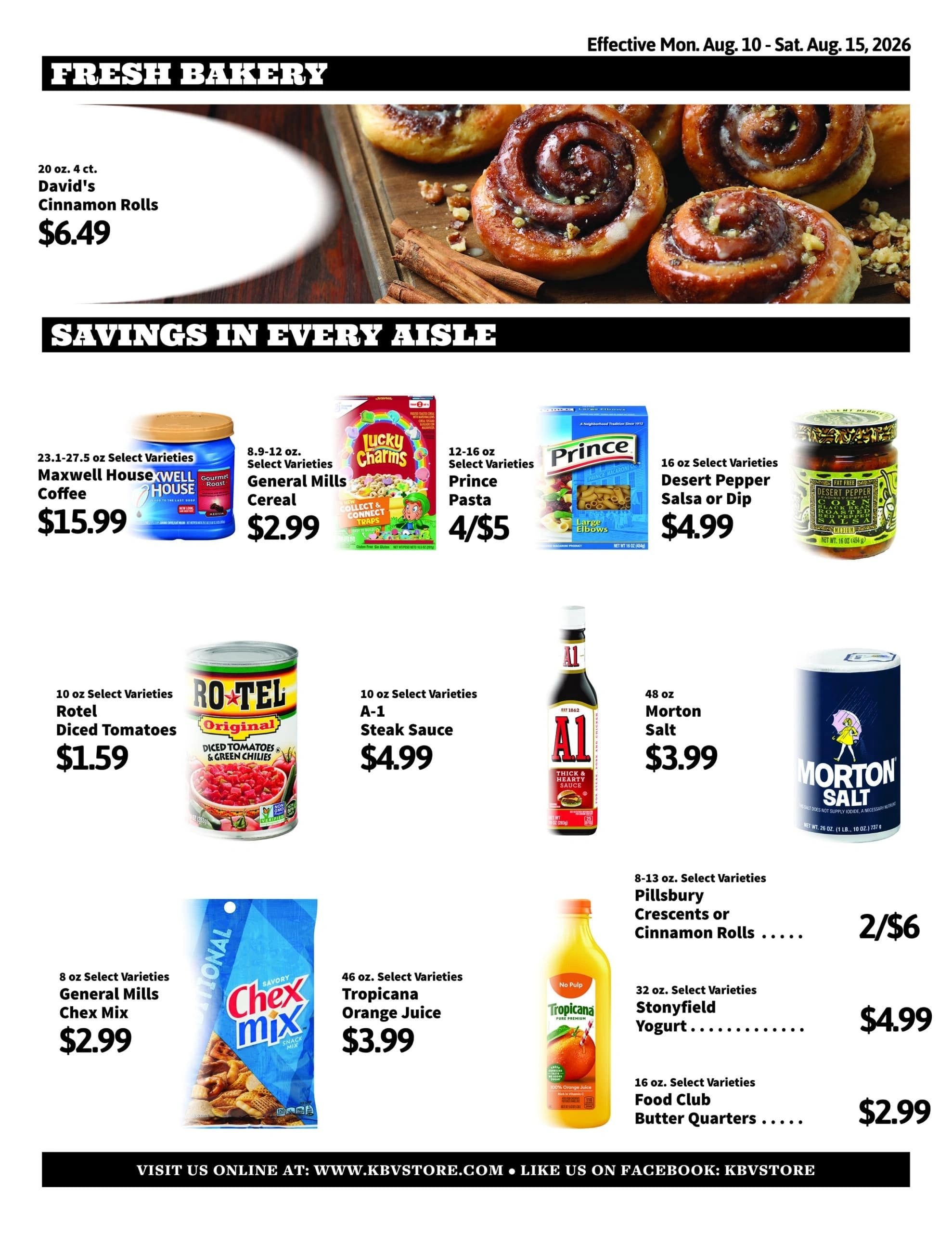 Keeler's Bay Variety Store flyer page 2