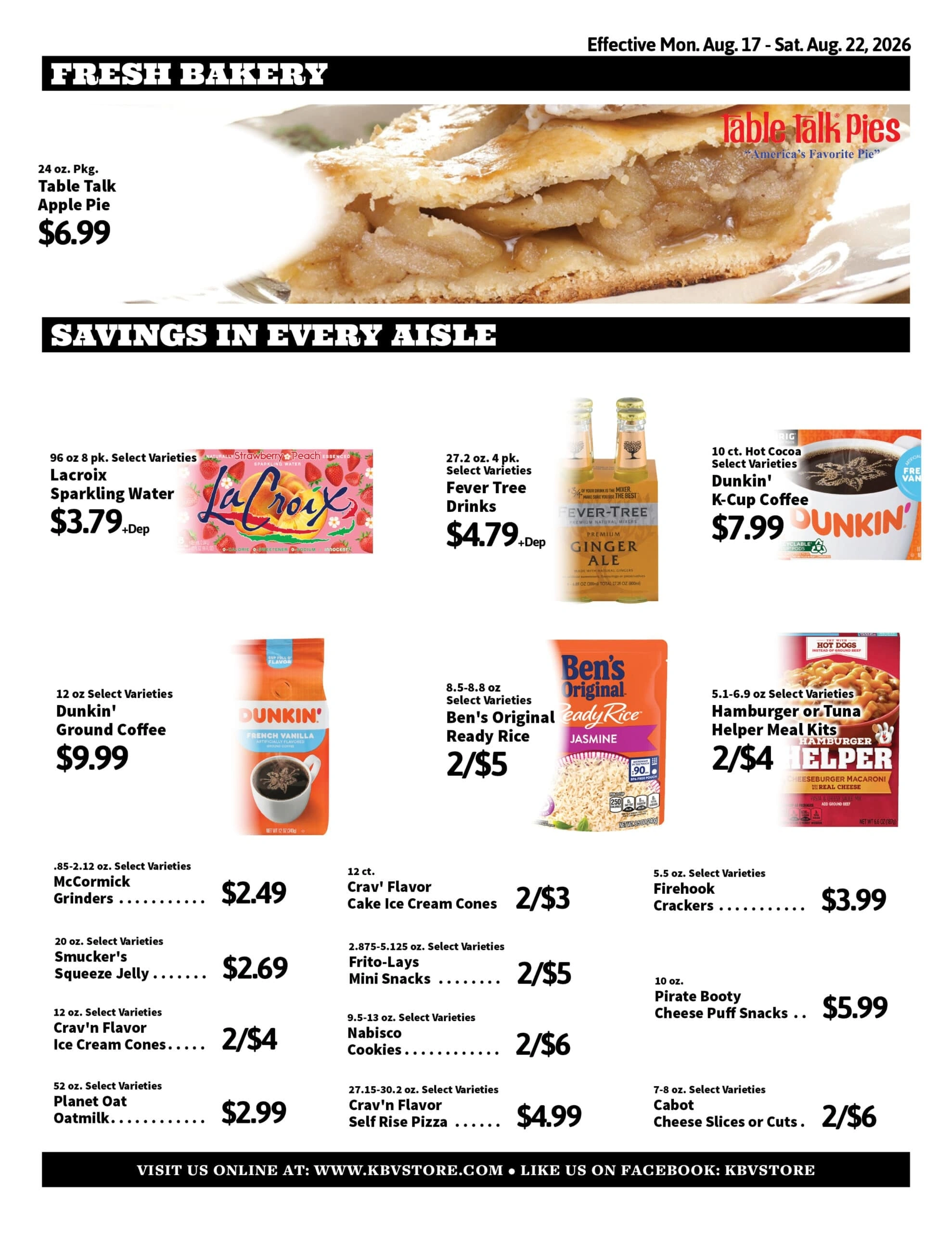 Keeler's Bay Variety Store flyer page 2