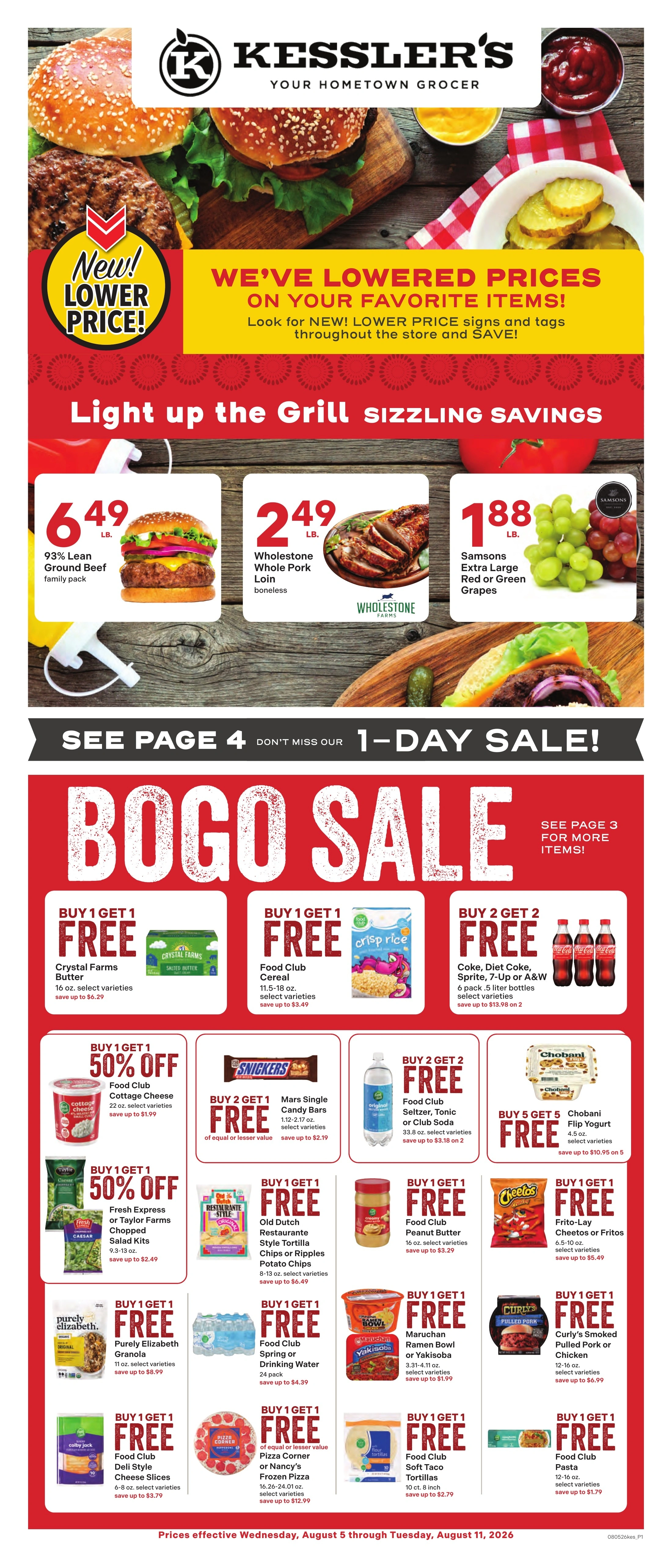 Kessler's Grocery flyer page 1