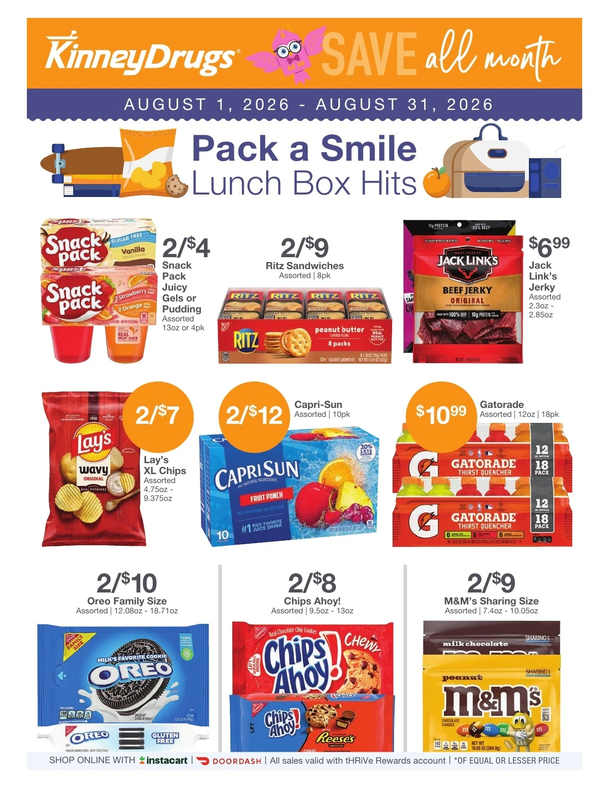 Kinney Drugs flyer page 1