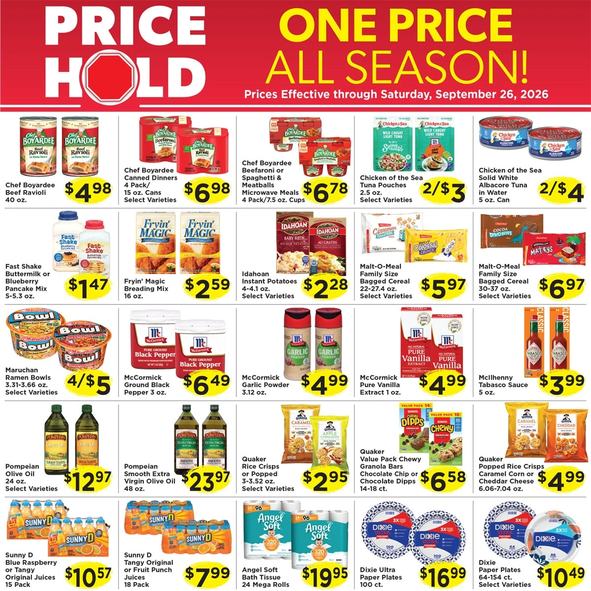 KJ's Fresh Market flyer page 1