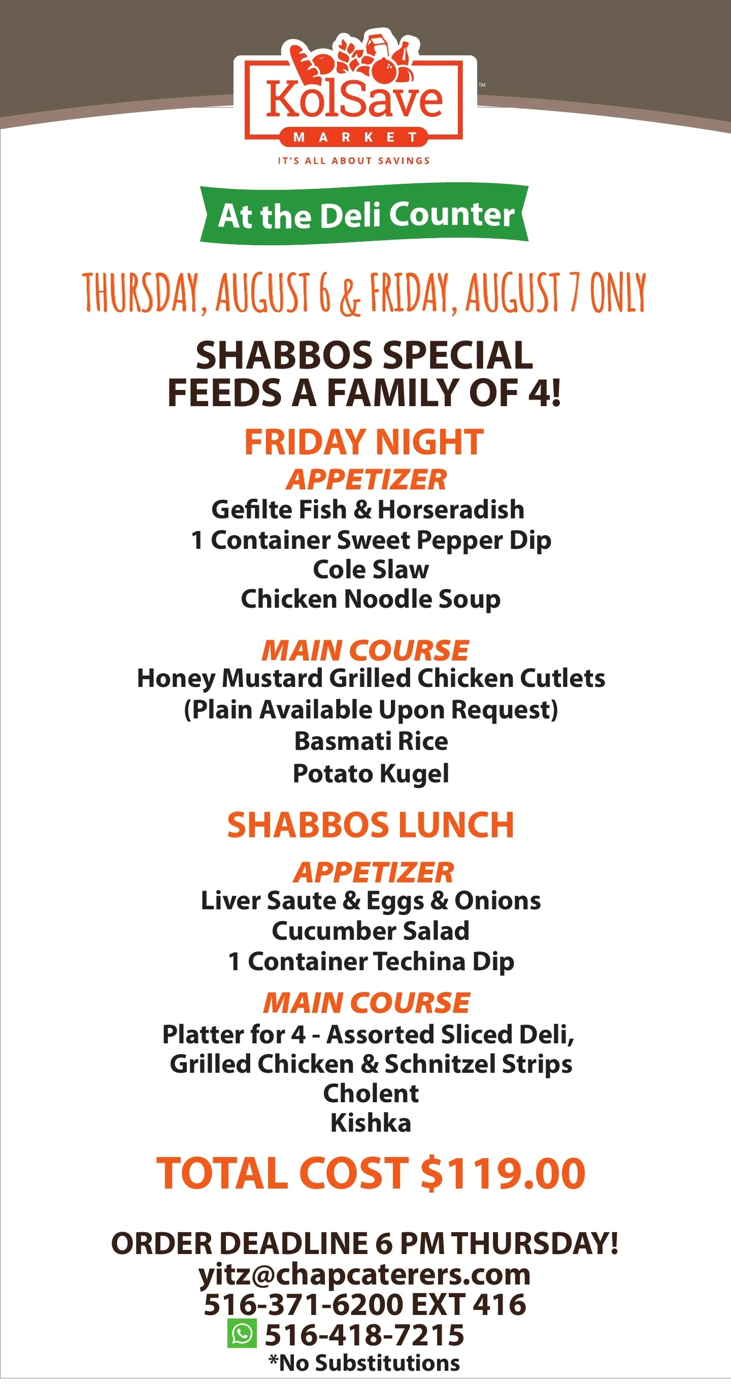 KolSave Market flyer page 1