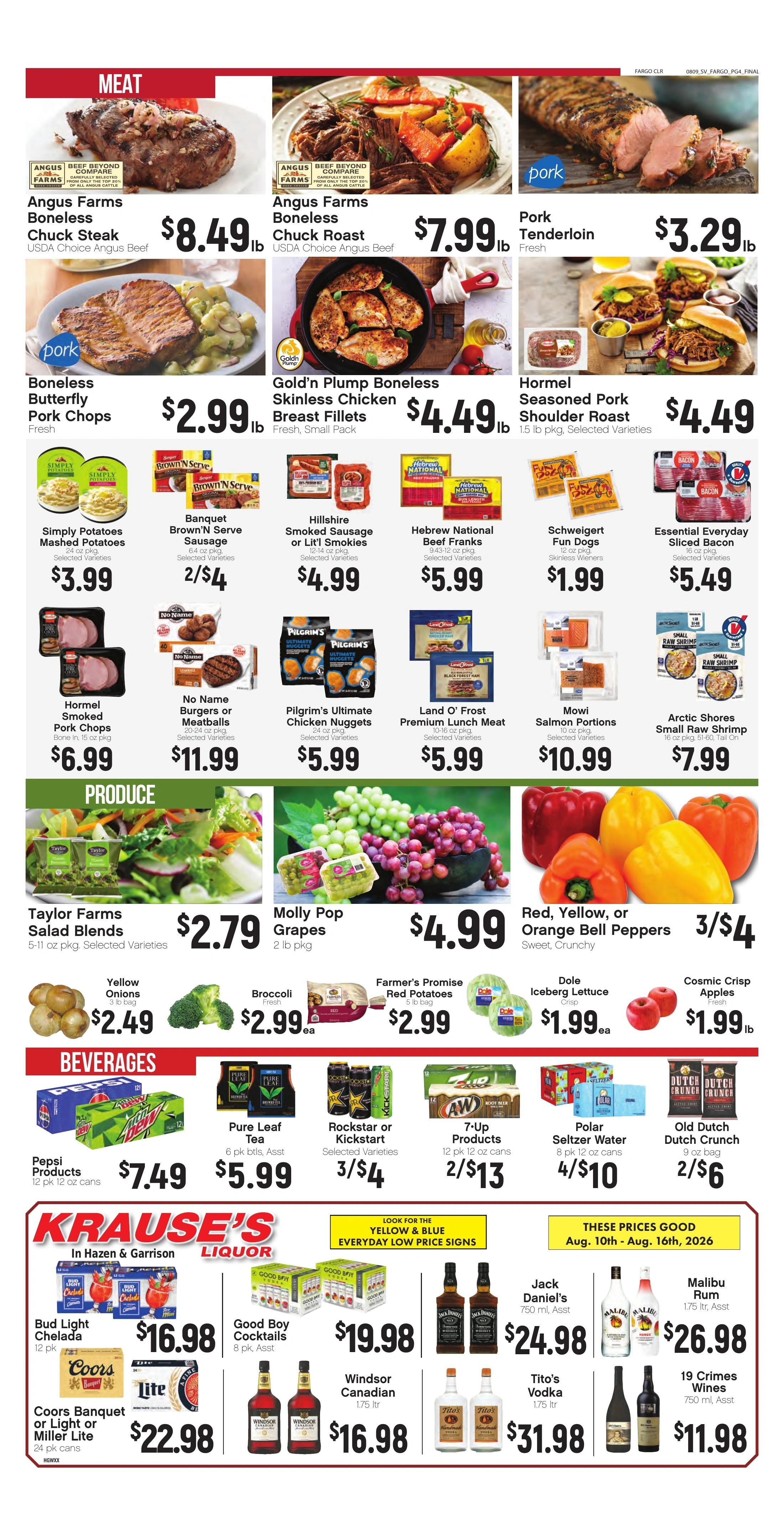 Krause's SuperValu flyer page 4