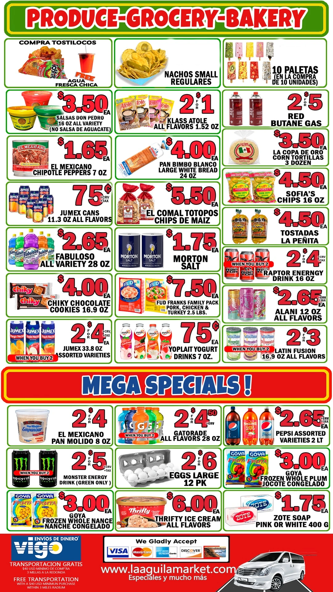 La Aguila Market flyer page 2