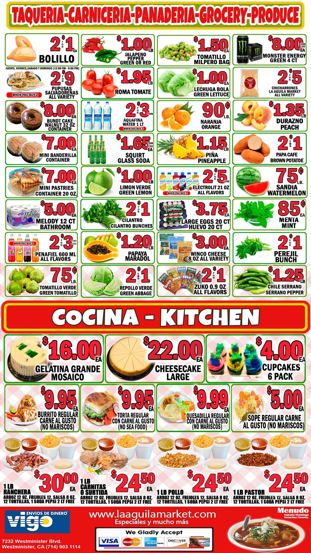 La Aguila Market flyer page 3
