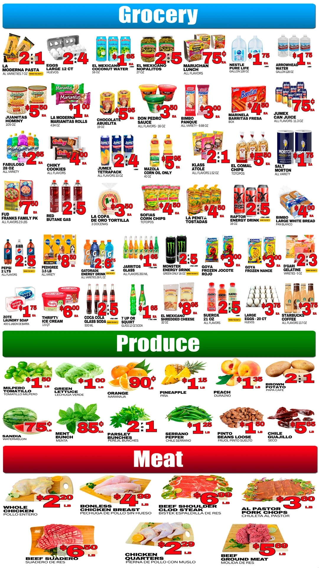 La Aguila Market flyer page 2