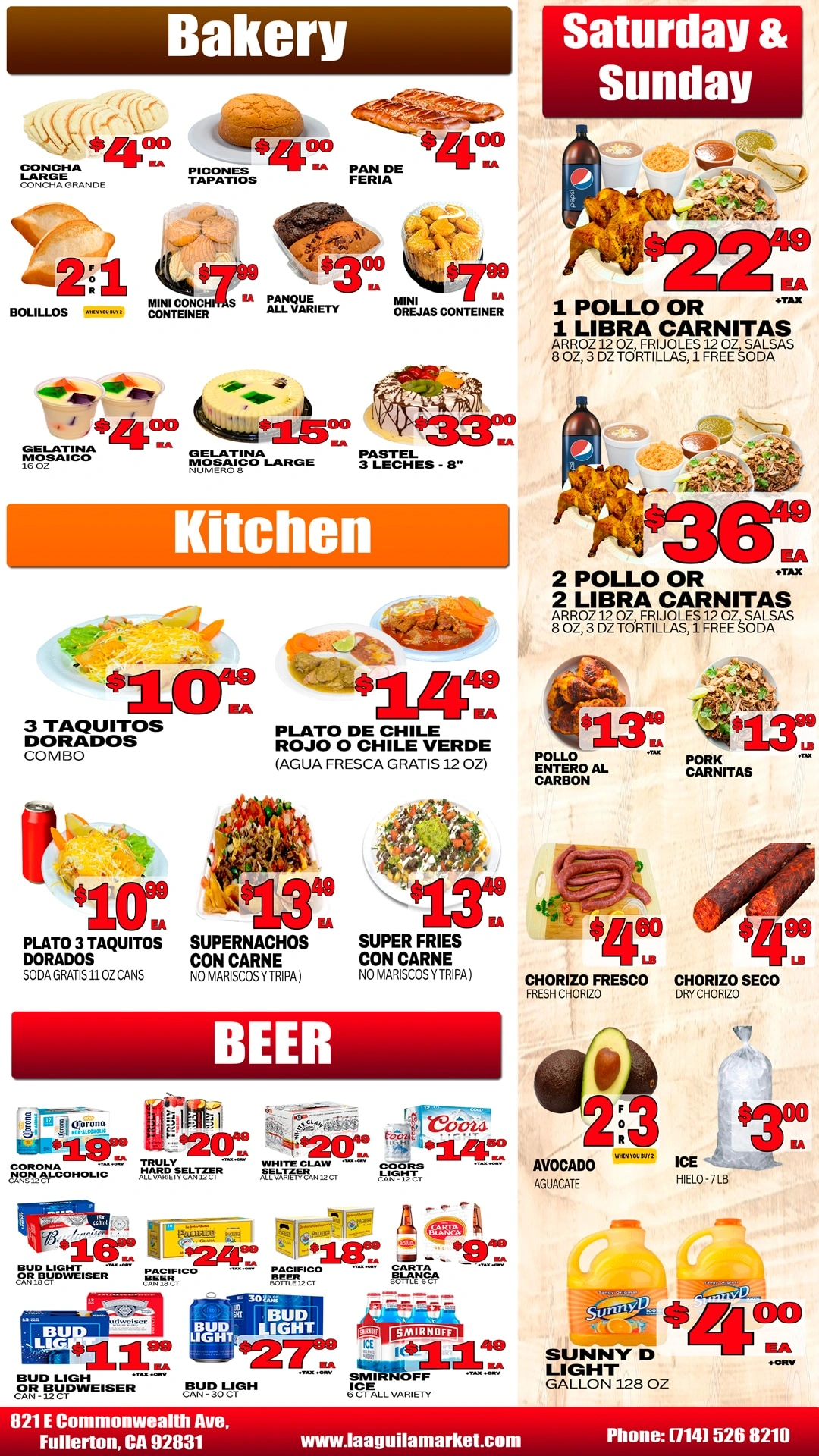 La Aguila Market flyer page 3