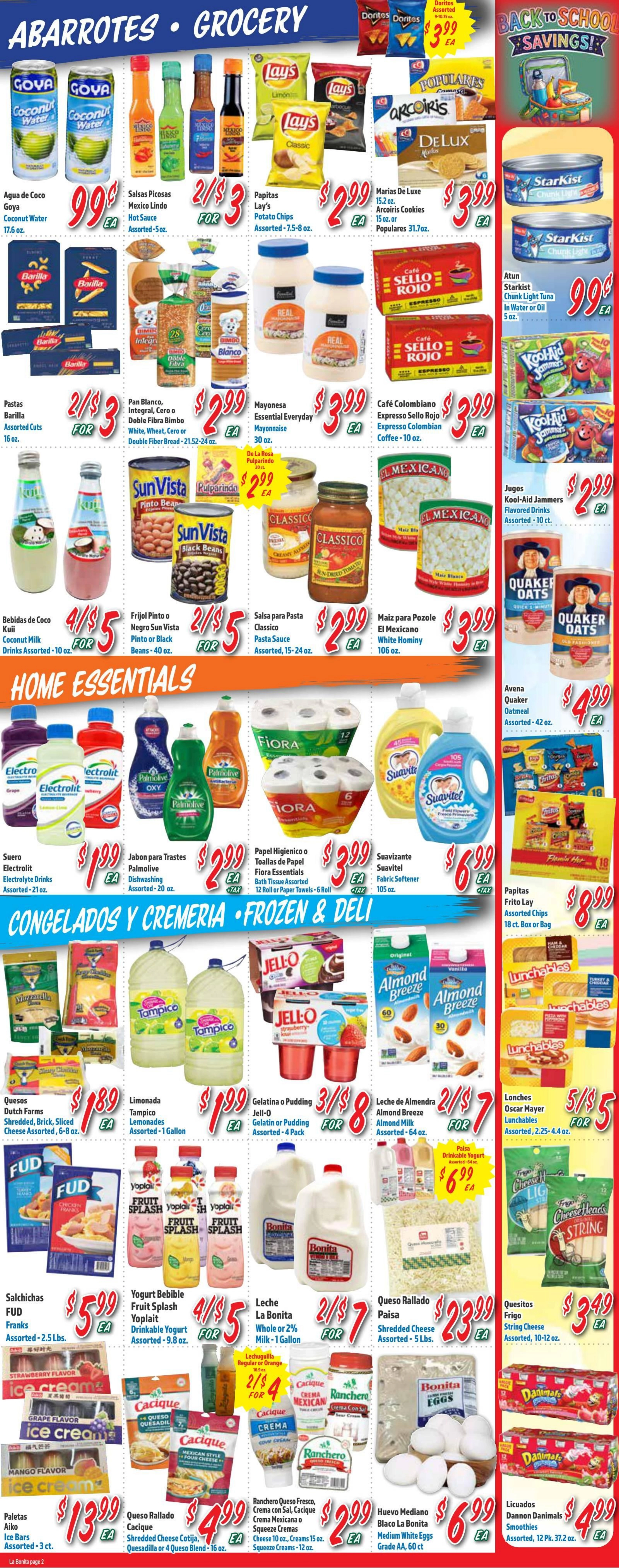 La Bonita Supermarkets flyer page 2