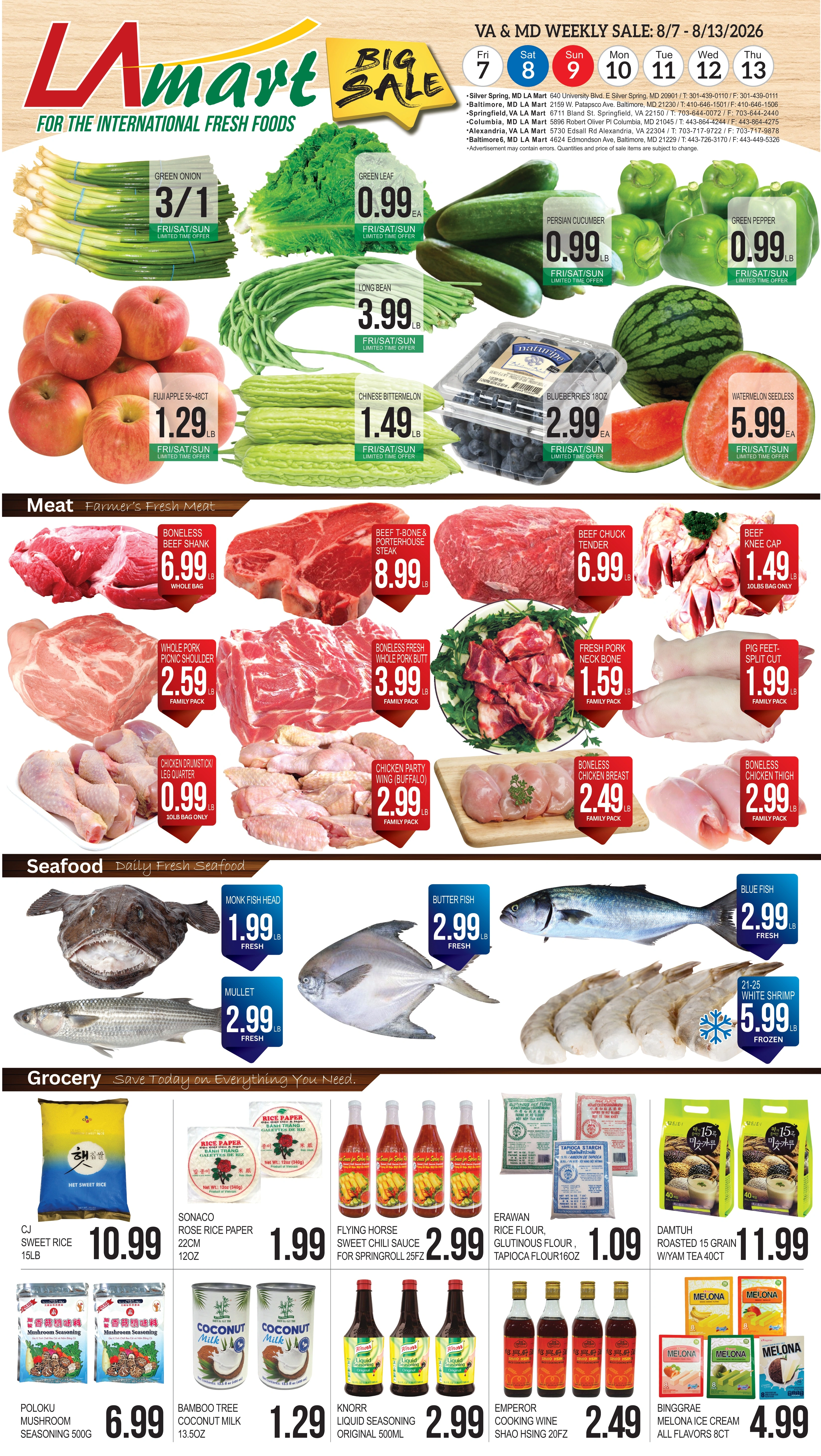 LA Mart flyer page 1