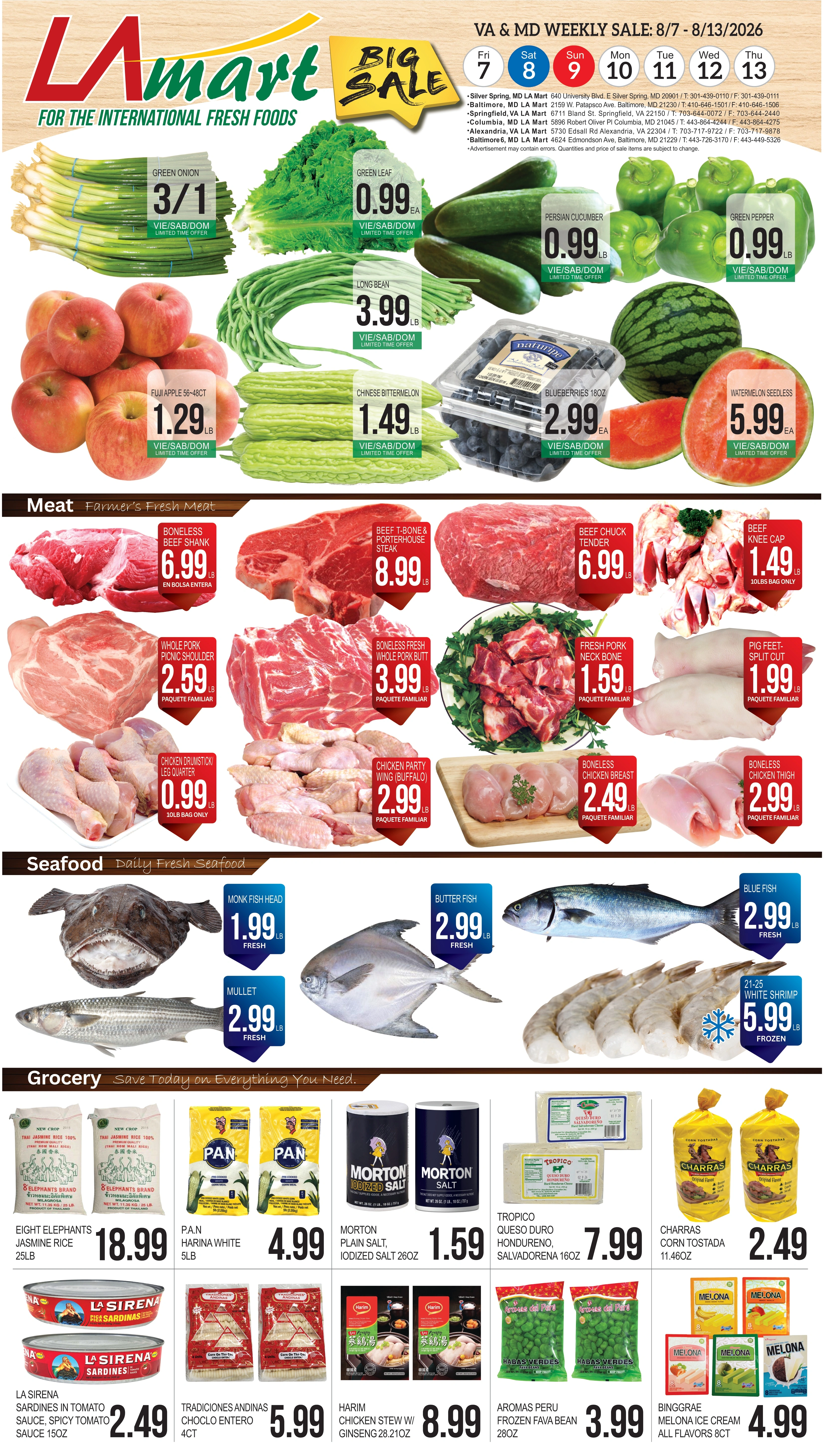 LA Mart flyer page 1