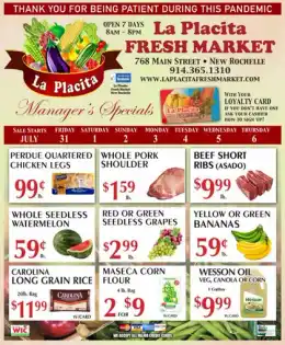 La Placita Fresh Market Weekly Ad