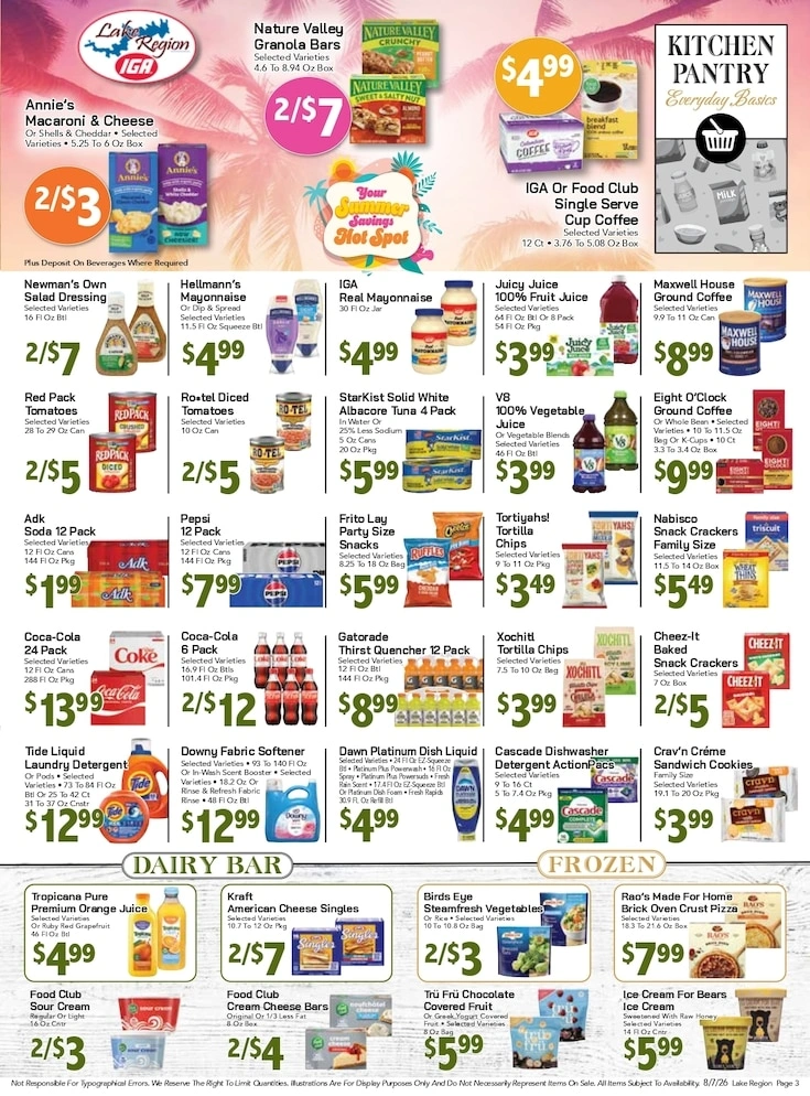 Lake Region IGA flyer page 3
