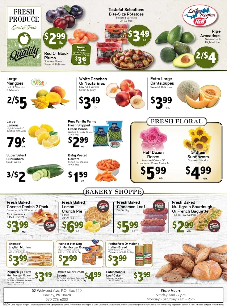 Lake Region IGA flyer page 4