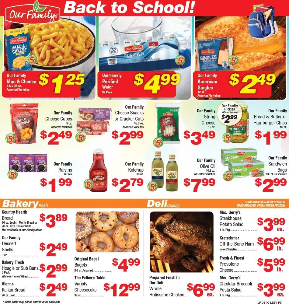 Leevers Foods flyer page 3