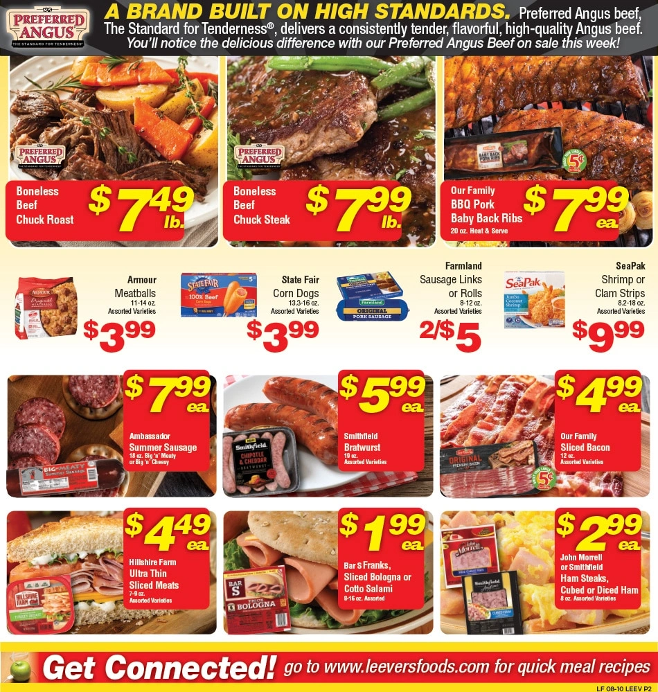Leevers Foods flyer page 2