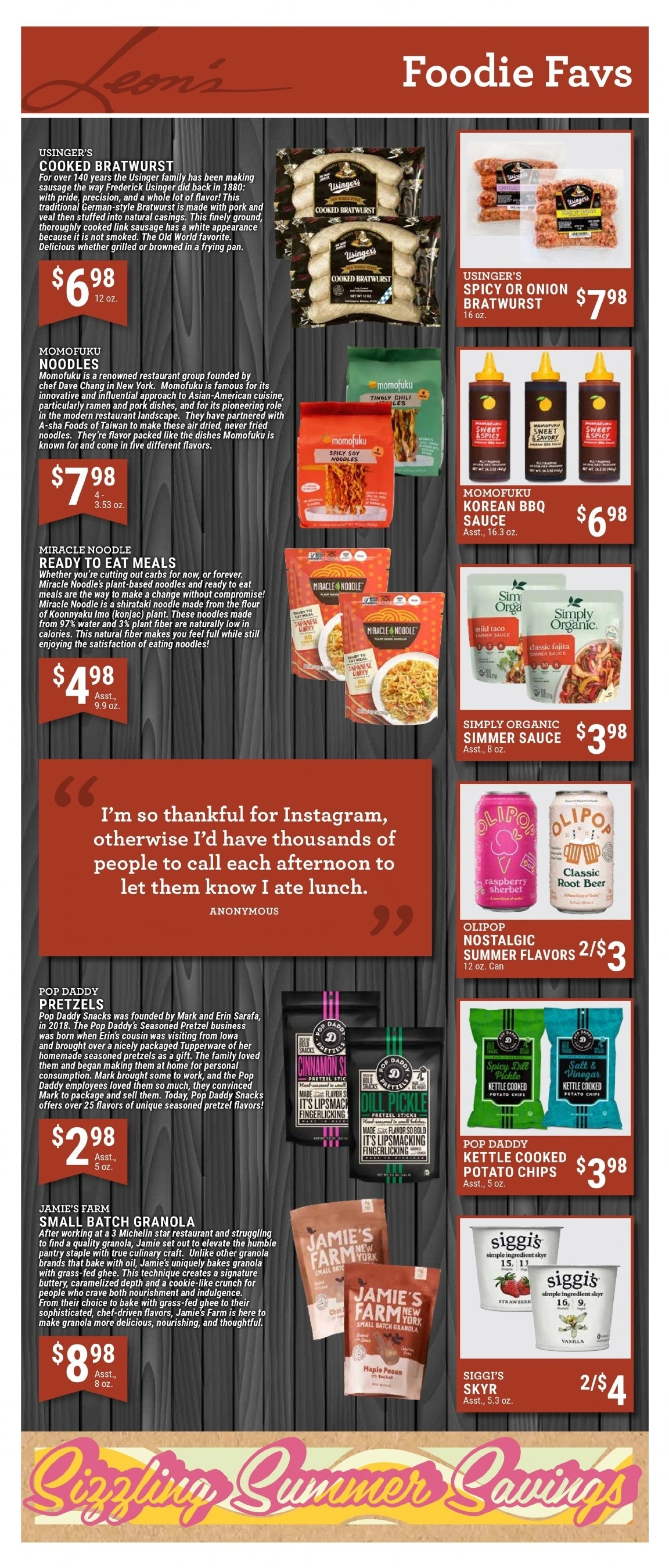 Leon's Gourmet Grocer flyer page 4