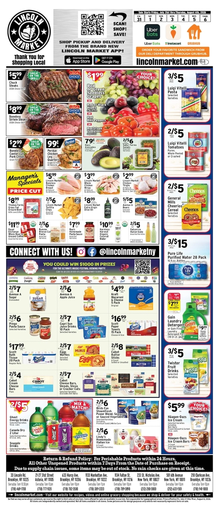 Lincoln Market flyer page 1