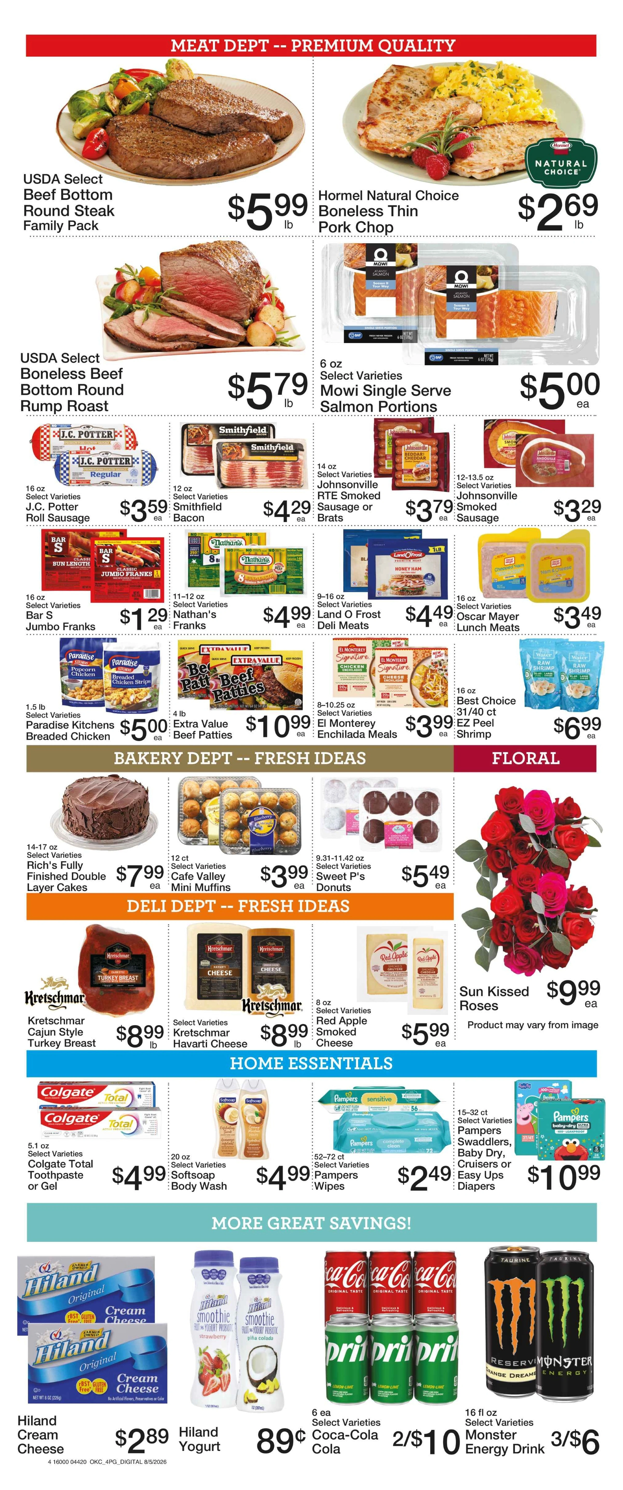 Lindley's Grocery flyer page 4