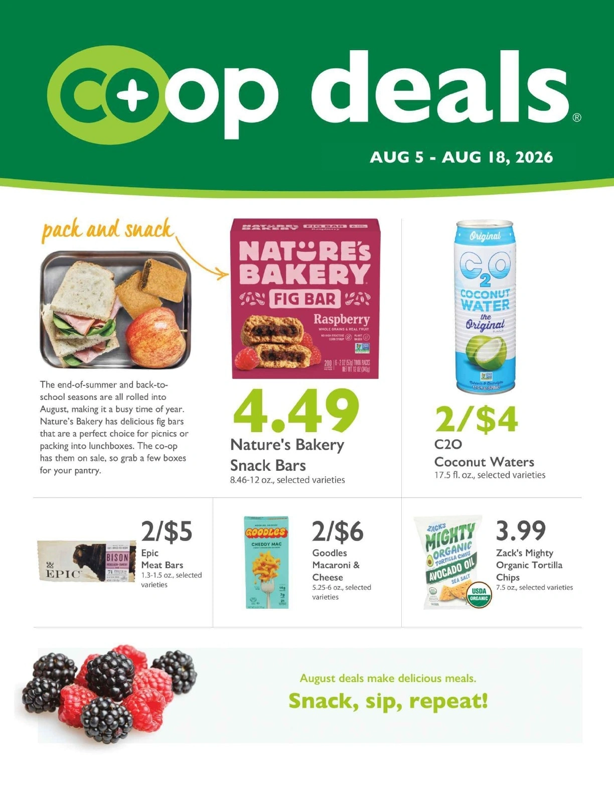 Littleton Food Co-op flyer page 1