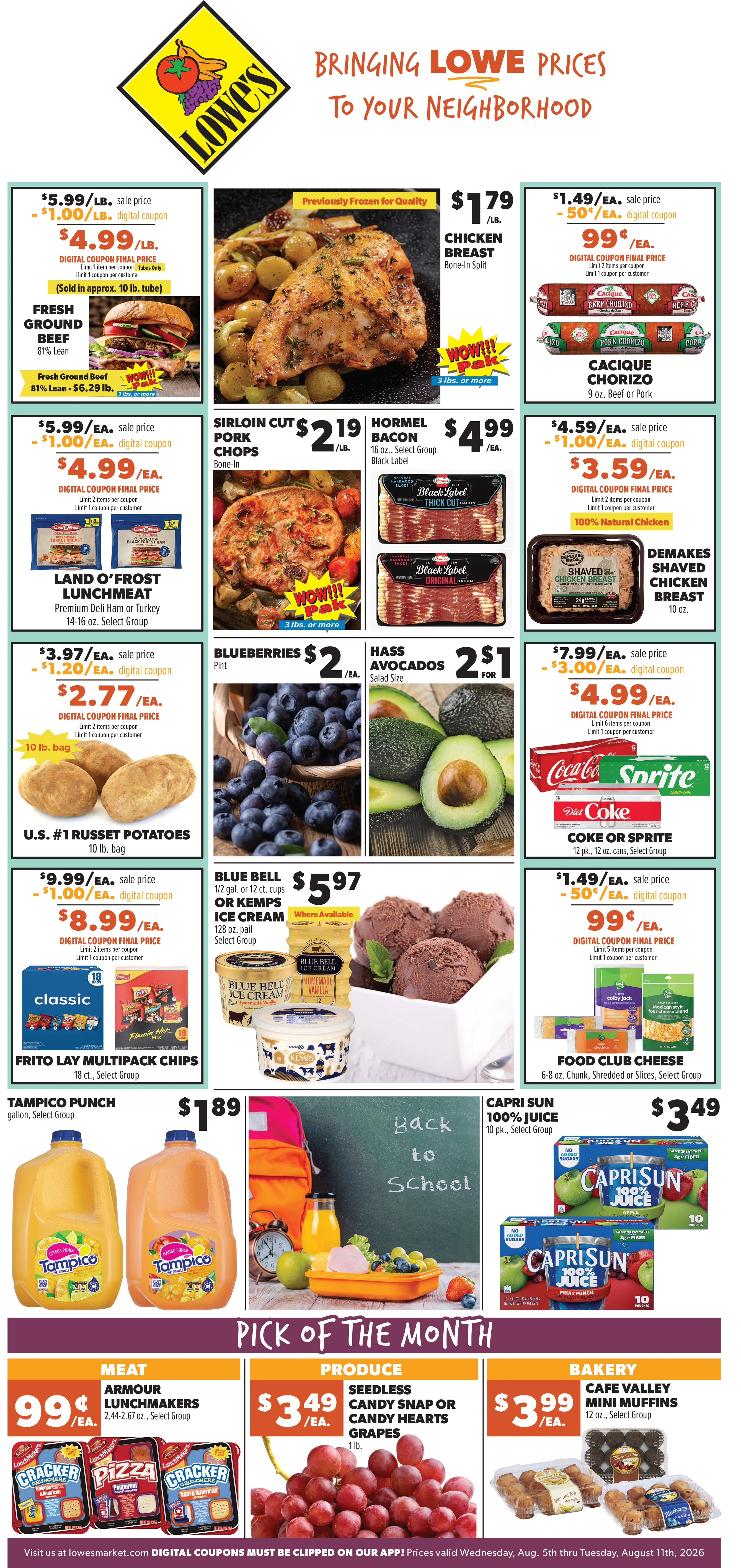 Lowe's Market flyer page 1