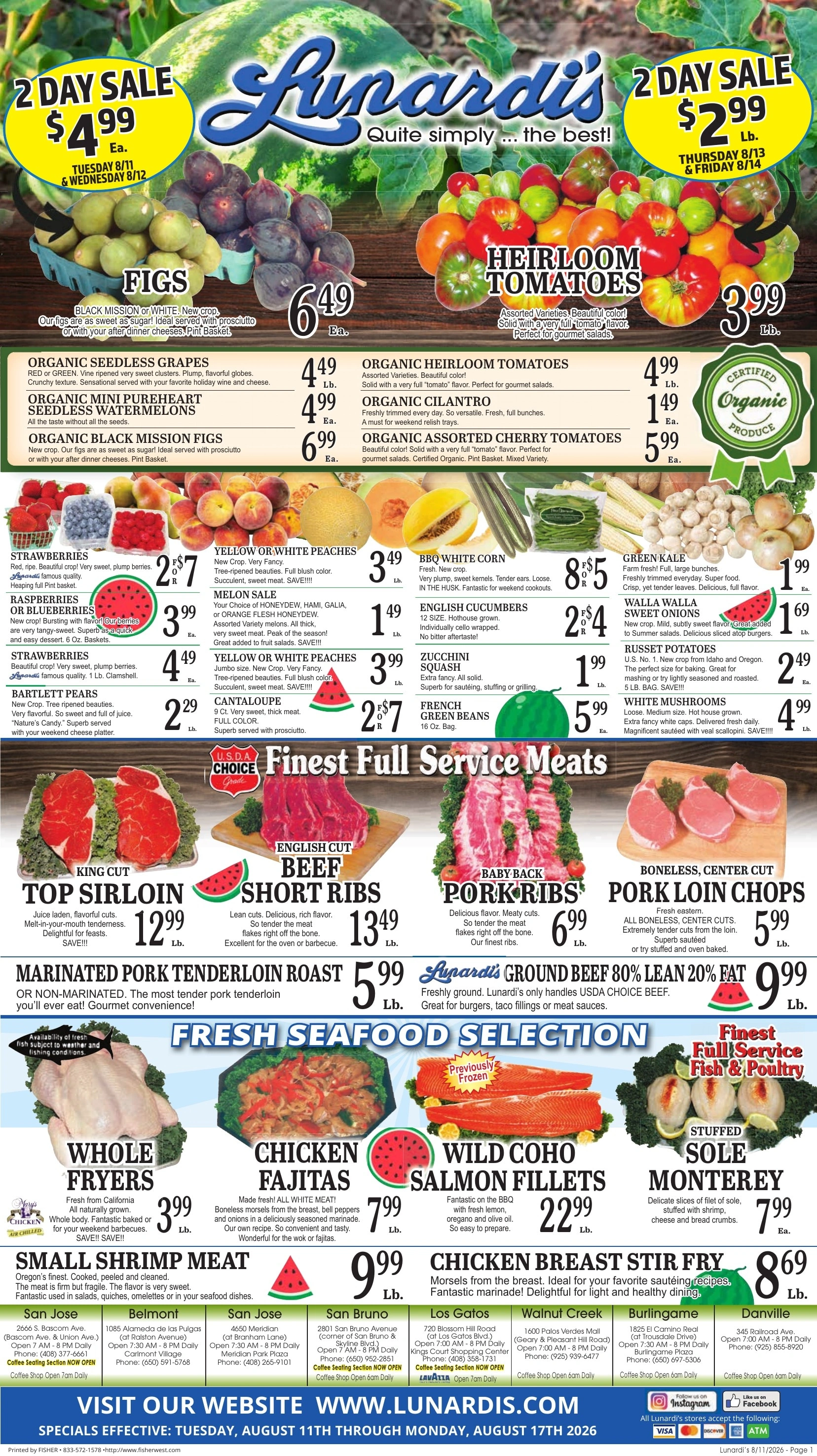 Lunardi's Markets flyer page 1