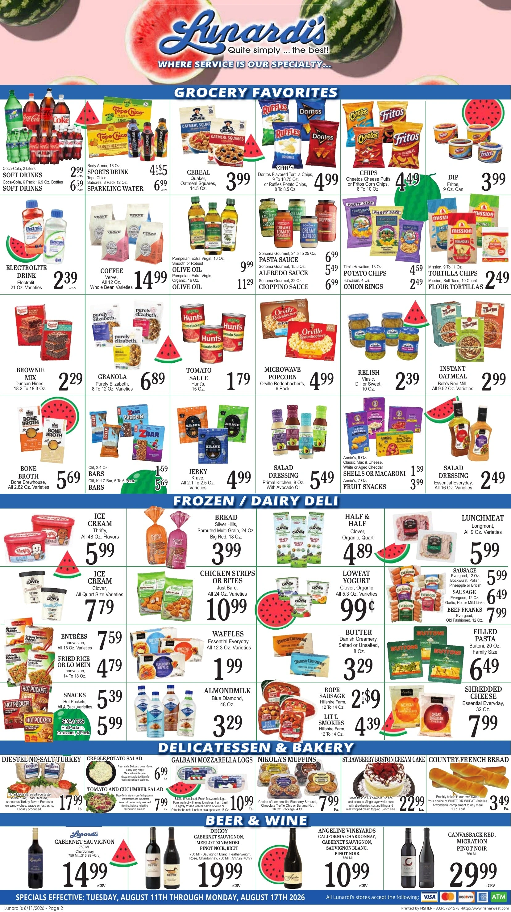 Lunardi's Markets flyer page 2