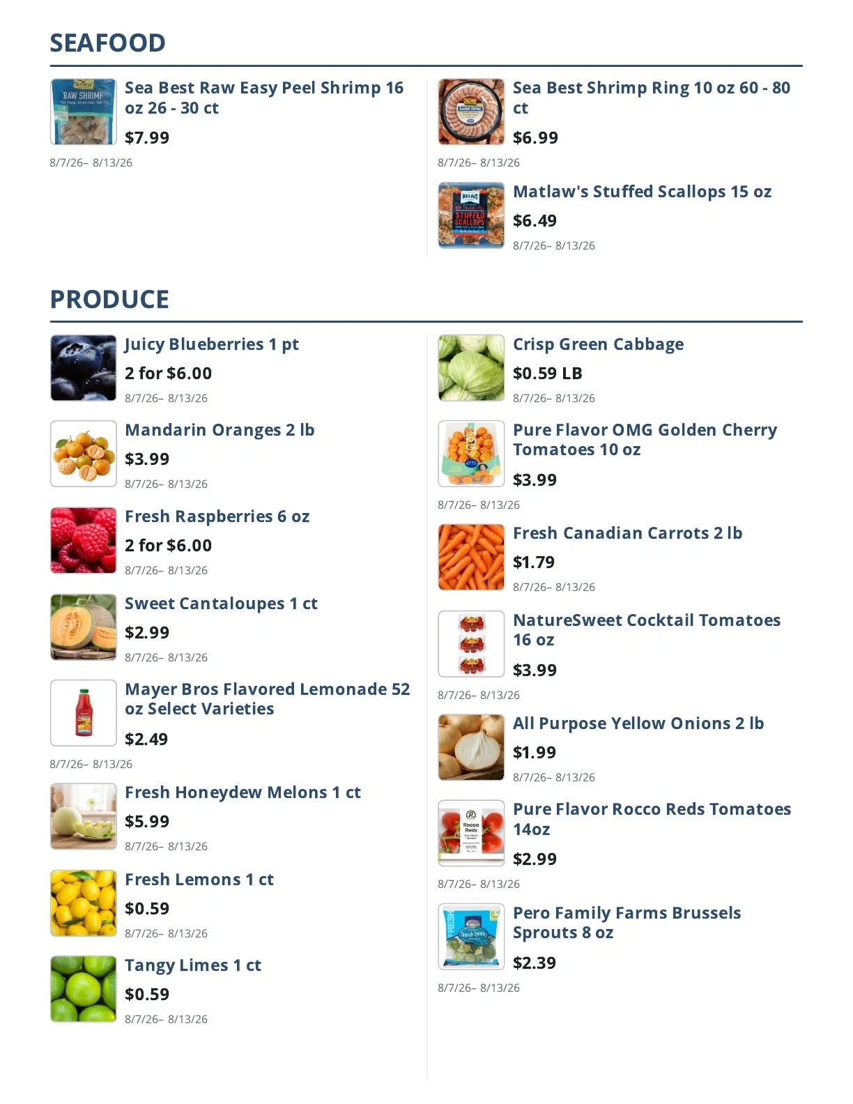 Main Street Grocery flyer page 3