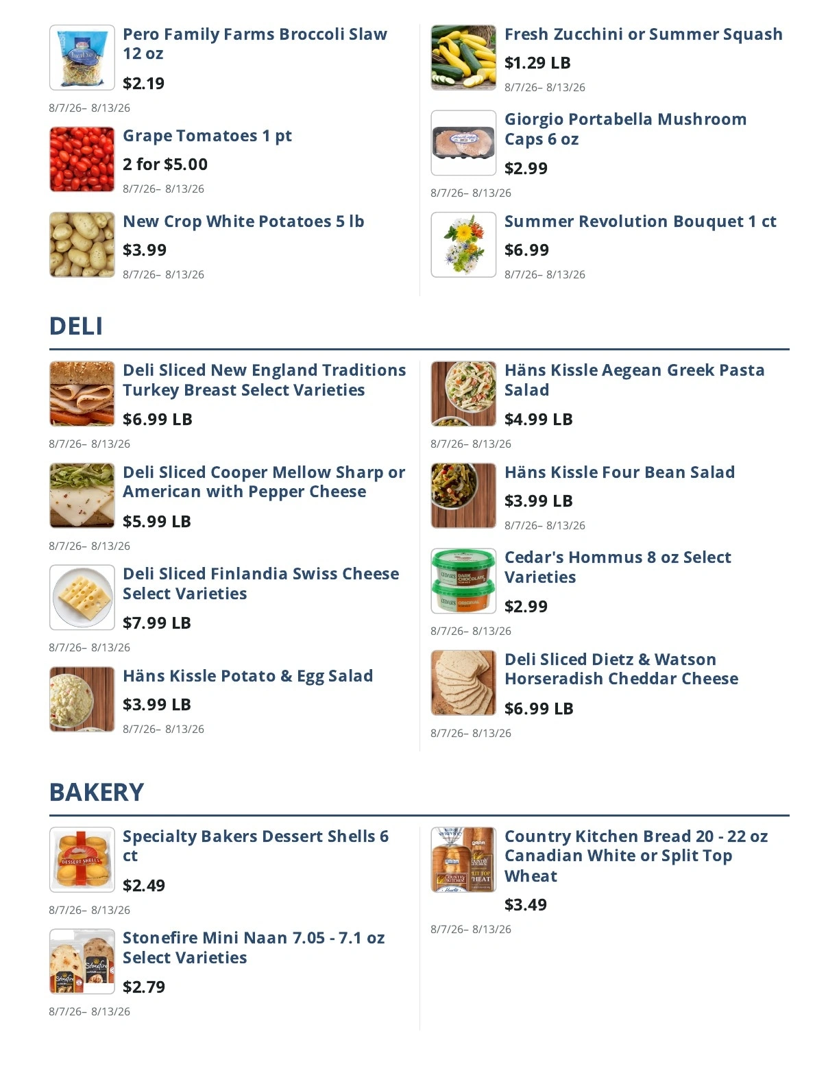 Main Street Grocery flyer page 4