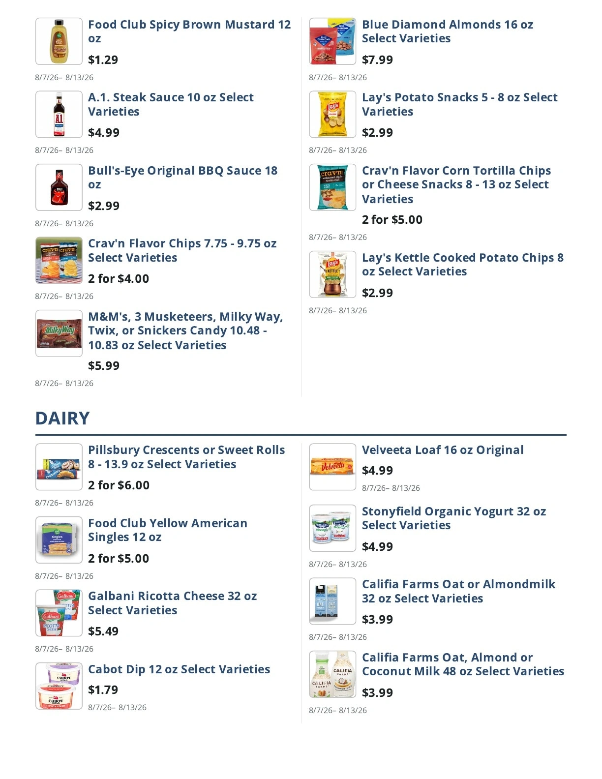 Main Street Grocery flyer page 6