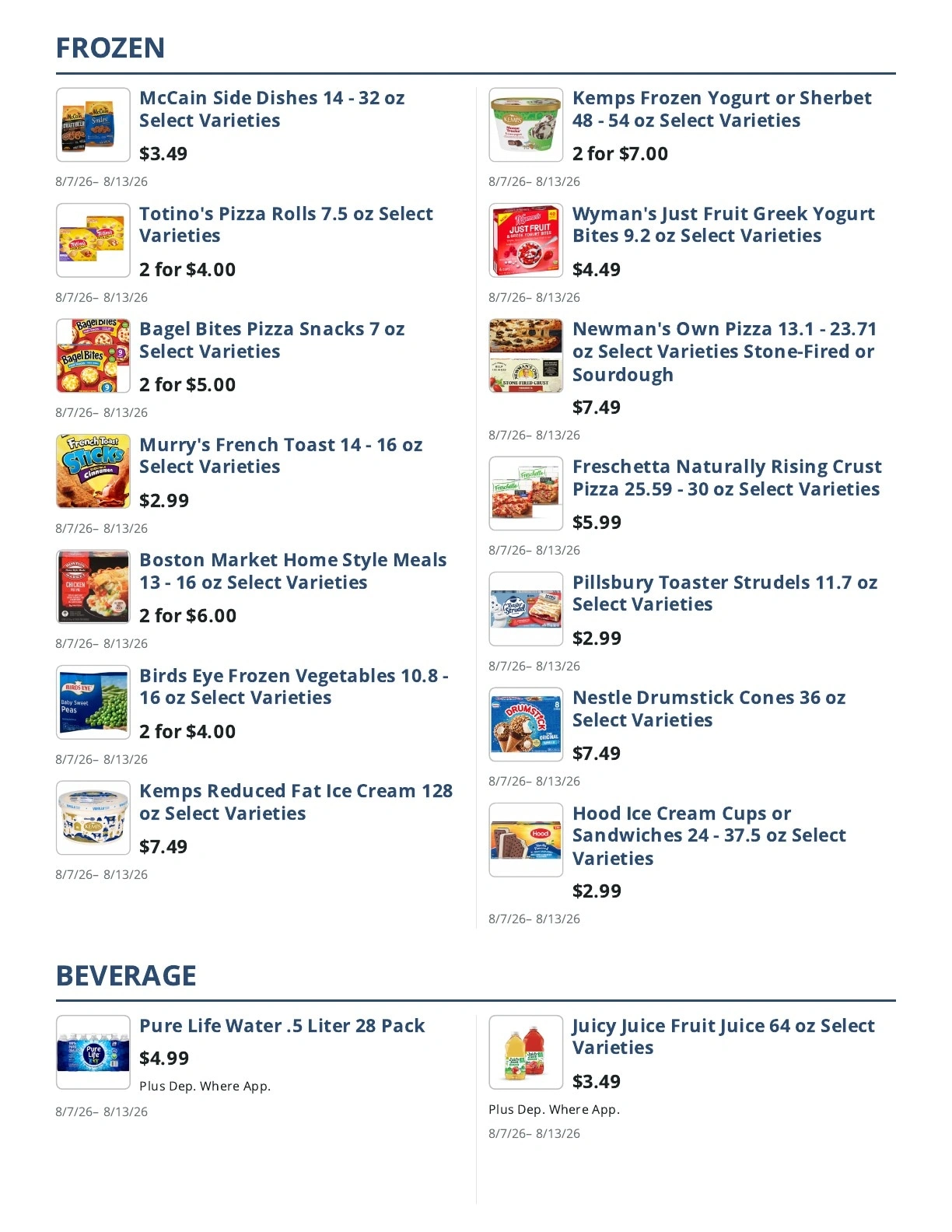 Main Street Grocery flyer page 7