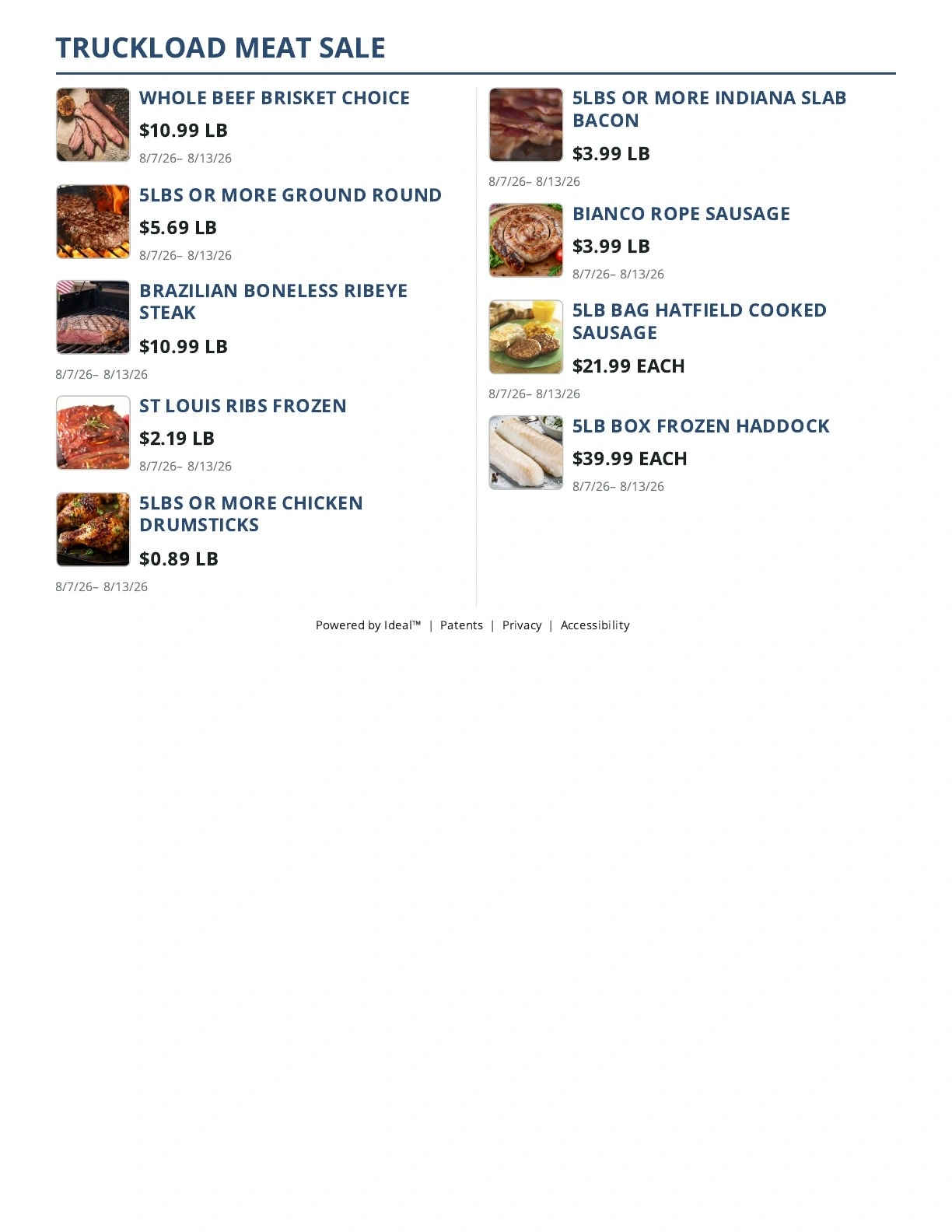 Main Street Grocery flyer page 9