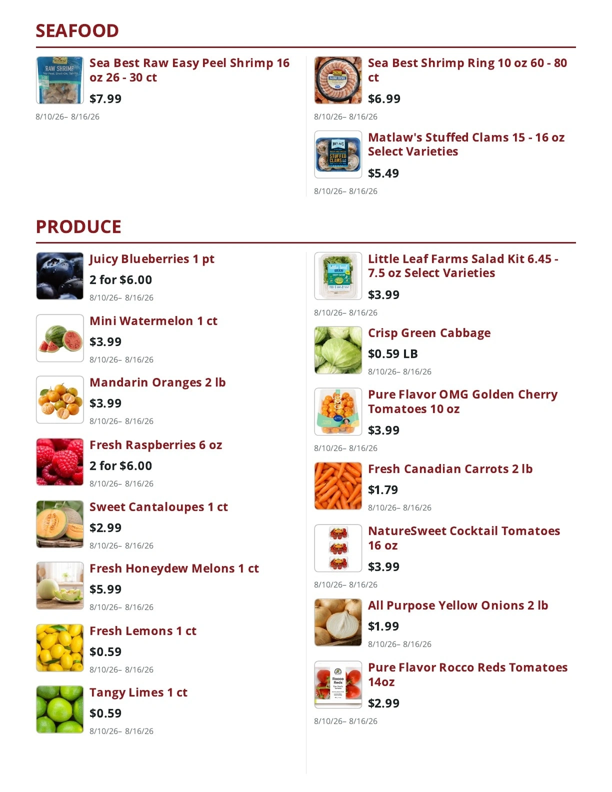 Main Street Market flyer page 3